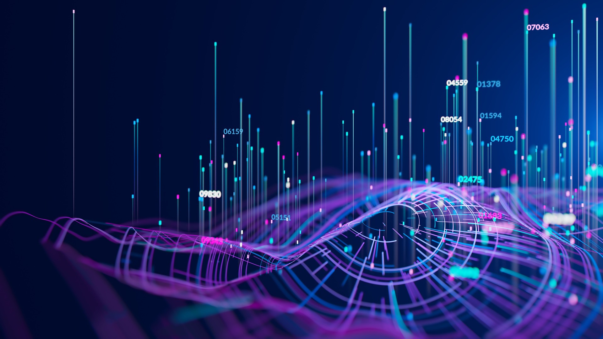 Fluid Dynamics of Data: A Futuristic Visualization in Color